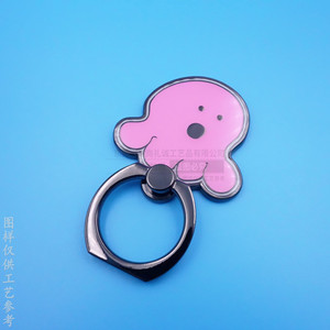Custom Mobile Phone Ring Holder Zinc Alloy Black Nickel Color Desk <b>Stand</b> Cartoon Octopus Design - Product Image 2