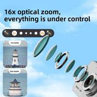 Appareil photo numérique CCD à objectif rétractable haute définition 4K avec filtres, fonction macro et effet beauté