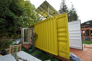 Mini auvent de jardin extérieur wpc, pack plat imperméable, pelouse de stockage en <span class=keywords><strong>bois</strong></span> et métal, <span class=keywords><strong>maison</strong></span> de construction, chine 2 chambres préfabriquées - Product Image 4