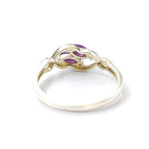 แหวนมหัศจรรย์ แหวนเงินแท้ 925 ประดับพลอยแอมะทิสต์ แหวนทำมือ คอลเลคชั่นแหวนสวยๆ เครื่องประดับเงิน ราคาขายส่ง - Product Image 3