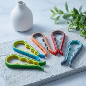 Supplier 4 Way All in One Bottle Opener Non Slip Jar Twist Gripper, Essential Beverage Can Opener for BBQ Party&Family Gathering - Product Image 1
