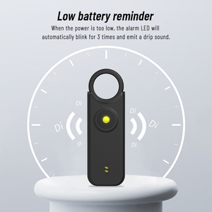 2025 venta al por mayor 135dB luz LED Dispositivo de seguridad Personal recargable emergencia SOS alarma de seguridad llavero - Product Image 5