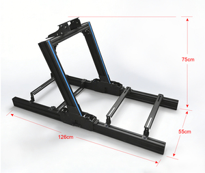 Soporte de Volante para <span class=keywords><strong>Simulador</strong></span> de Carreras Plegable y Ajustable de Aleación de Aluminio 4080 con Accionamiento Directo, Venta al Por Mayor - Product Image 3