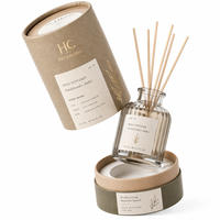 Boîte cylindrique ronde en papier kraft écologique de luxe pour diffuseur de parfum, emballage d'huile essentielle, logo personnalisé