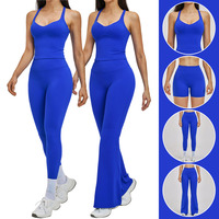Nouvelle Collection 2026 – Ensemble de Yoga 2 Pièces pour Femme : Débardeur Dos Nageur et Short Taille Haute Respirant et Léger – Tenue Athlétique Avant-Gardiste