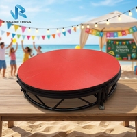Scène de concert mobile, plateforme en alliage d'aluminium portable, certifiée TUV, structure modulaire avec capacité de charge de 750 kg