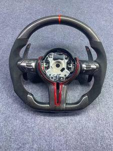 Pour BMWS E70 X5 E71 X6 E90 E91 E92 E93 E89 <span class=keywords><strong>Z4</strong></span> E81 E82 E87 E88 cuir LED fibre de carbone M Sport mise à niveau volant de voiture - Product Image 4