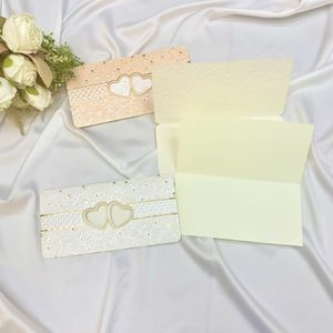 Style de poche de couleur blanche avec <span class=keywords><strong>carte</strong></span> d'invitation de mariage de mode papier - Product Image 3
