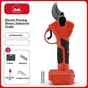 Sécateur électrique à <span class=keywords><strong>batterie</strong></span> au lithium, taille-branches portatif, capacité de coupe de 5,0 cm, ciseaux rechargeables pour le jardin - Product Image 1