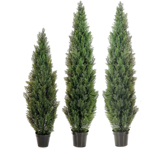 Multiple Sizes Cone <strong>Shape</strong> Artificial Cypress Cedar <strong>Tree</strong> Artificial Cedar Topiary for Home Decorative - Product Image 4