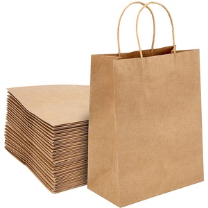 Sac en papier kraft brun recyclé écologique jetable pour la promotion, les supermarchés, les épiceries, les restaurants, les plats à emporter - Product Image 6
