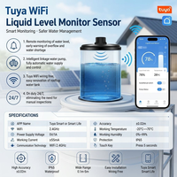 Nouveau capteur de niveau de liquide intelligent WiFi Tuya WALE avec notification d'alarme en temps réel et détecteur à distance via application pour réservoir d'eau