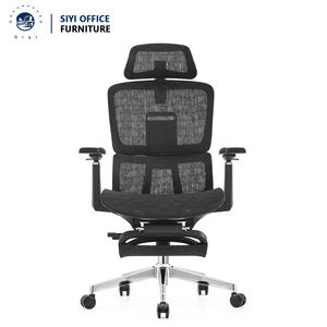 เก้าอี้สำนักงานผู้บริหารแบบหมุนได้ พนักพิงสูง ตาข่าย ระบายอากาศ ออกแบบตามหลักสรีรศาสตร์ ปรับได้ ทันสมัย ที่วางแขนปรับได้ 3 มิติ โครงอะลูมิเนียม ห้าขา - Product Image 2