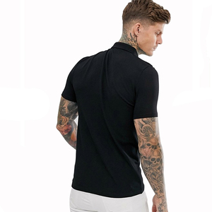OEM bordado de logotipo personalizado de los hombres de manga corta 100% algodón <span class=keywords><strong>Polo</strong></span> T camisas <span class=keywords><strong>con</strong></span> <span class=keywords><strong>cremallera</strong></span> - Product Image 2