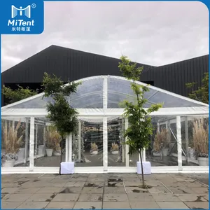 Church Window Outdoor Event Tent With Clear Walls And White Walls Arcum Tent For Wedding