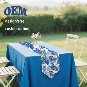 अनुकूलित मुद्रित कपास तालिका धावक आधुनिक धारीदार फूलों के लिए घर भोजन विवाह होटल सजावट के लिए होटल की सजावट के लिए - Product Image 4