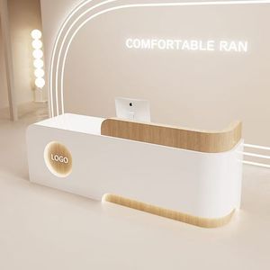 Mostrador de Recepción Moderno y Sencillo Personalizado 2025 para Pequeños Negocios, Tiendas, Caja Registradora, Pintura de Alta Calidad, Salón de Belleza, Consultorio - Product Image 3
