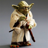 Mandalorian Star Personnages Maître YODA PVC Chiffon Action Figure Jouets War Collection