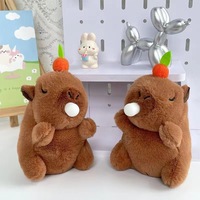 Capybara peluche carte bar pendentif tête de poupée couverture voiture porte-clés poupée petit cadeau en gros Machine jouets en peluche