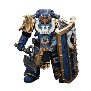 JOYTOY <span class=keywords><strong>Warhammer</strong></span> Horus Heresy Ultramarines Suzerain <span class=keywords><strong>3</strong></span> Space Marine Figura de Acción Coleccionable 1/18 Modelo Oficial Auténtico - Product Image 1