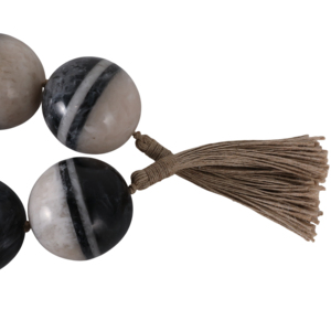 Ghirlanda di Perle in Resina Intrecciata, Decorazione Oversize in Stile Neutro per Casa, Ufficio, Soggiorno e Bagno - Product Image 6
