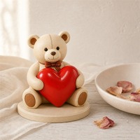 Figurine d'ours géant personnalisée en forme de cœur pour la Saint-Valentin, service de fabrication OEM pour projets de cadeaux de fin d'année