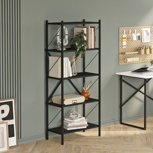 Wholesale European Style London 5-Tier Metal <b>Bookcase</b> High Quality Sturdy Modular Modern Design for Living Room Hotel Furniture - Product Image 4