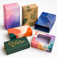 Boîte cadeau en carton personnalisée avec fenêtre découpée pour huiles essentielles, bougies, jouets, cosmétiques – Emballage de luxe imprimé en couleur