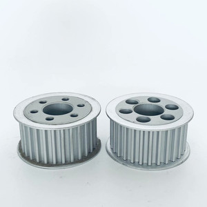 Fornitori della cina motore elettrico 32 Denti di grandi dimensioni in alluminio cinghia puleggia puleggia
