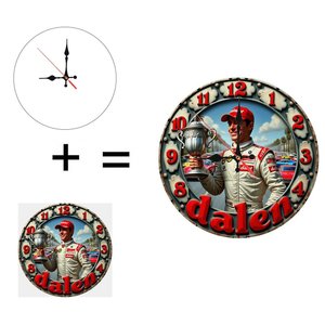 Round Wooden Wall <b>Clock</b> 25x25Cm Quiet Movement Home Decor Study Room <b>Clock</b> - Product Image 6