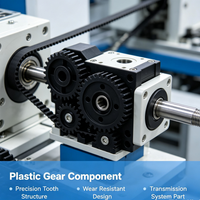 Pièces moulées par injection plastique industrielles pour poignée de machine, engrenage et couvercle de protection de sécurité
