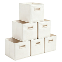 Boîtes de rangement pliables en tissu avec poignées pour placard et étagère – Vente en gros