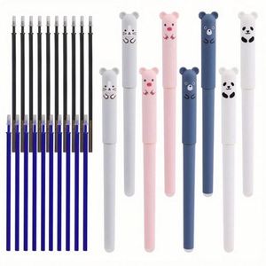 Bolígrafos de Gel Personalizables de 0.5 mm de Ancho, Duraderos, de Silicona y Plástico, Borrables, con Diseño de Animales, Tinta Negra, Esenciales para el Regreso a Clases - Product Image 3