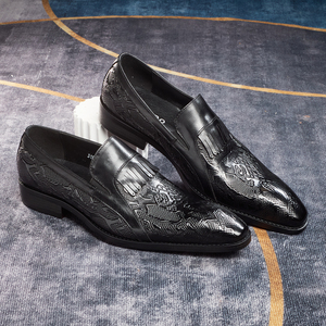 Nuove Scarpe Eleganti da Uomo <span class=keywords><strong>2026</strong></span>: Mocassini in Pelle per Matrimoni e Feste, Calzature Casual Personalizzabili - Product Image 1