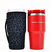 Thermos personnalisé de luxe en acier inoxydable 304, avec bandoulière, pour les voyages en plein air, les dîners, transport pratique, maintien thermique de 6 à 12 heures
