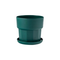 Pot Tanaman Sukulen Minimalis Nordik dari Resin Plastik, Ukuran Kecil (Gallon), dengan Lubang Drainase, Desain Stylish, Ramah Lingkungan