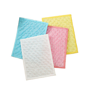 Double Sided Stain Removing Scrubber Pineapple Pattern Colored Bubble Scouring Pad Dishcloth Lint Free Kitchen Cleaning Cloth - Product Image 1