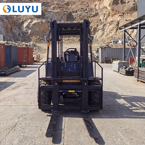 מלגזת דיזל שטח LUYU <span class=keywords><strong>3</strong></span> טון <span class=keywords><strong>3</strong></span>.5 טון בעלת הנעה 4x4 עם צמיגים פנאומטיים גדולים לקרקע תלולה ורכה - Product Image 3