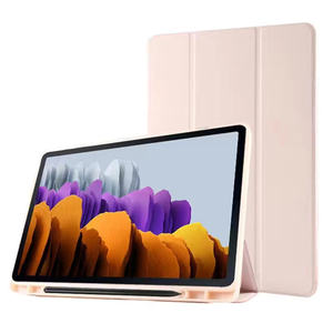 Custodia Tri-fold per Samsung Galaxy <span class=keywords><strong>Tab</strong></span> <span class=keywords><strong>S8</strong></span> <span class=keywords><strong>Plus</strong></span> S7 FE S6 Lite A8 A7lite custodia magnetica per Slot per penna con portamatite - Product Image 3