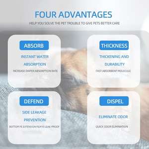 PE Non-Woven Fabric Eco-Friendly Deep Clean & Dry Puppy Dog Pee Pads with SAP Absorbent Disposable <b>Pet</b> Training Pad - Product Image 6