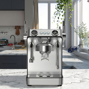 Cafetera Espresso de 2L con Filtro Portafiltro de Acero Inoxidable y Carcasa, Sistema de Calentamiento Instantáneo con Bloque Térmico, Grupo Individual o Doble - Product Image 4