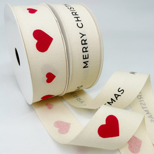 1.5 <strong>Inch</strong> Single Face Satin Ribbon Printed Grosgrain Fabric <strong>Webbing</strong> Silk Polyester Gift Christmas Decoration Personalized Logo - Product Image 5
