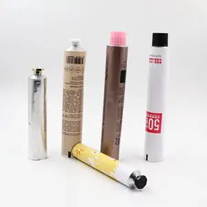Venta al por mayor herramientas de tubo de metal-Tubos de metal de aluminio para crema de manos, tubo de embalaje de loción, tapas octogon