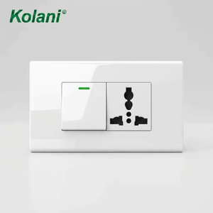 ปลั๊กไฟติดผนังแบบโมดูลาร์ Kolani, สวิตช์ไฟ LED แบบฝัง 120 ช่อง + เต้ารับไฟฟ้า 3 ขาแบบมาตรฐานสากล - Product Image 1