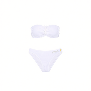 Set bikini bianco senza spalline da donna Buonic, taglia 40 42 44 46 48, costume da bagno da spiaggia - Product Image 2