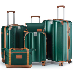 5-piece set ABS <b>Hard</b> <b>Shell</b> Spinner Luggage Set 20 24 28 Inch with Duffel and Toiletry Bag Unisex Travel <b>Suitcase</b> Modern Design - Product Image 6