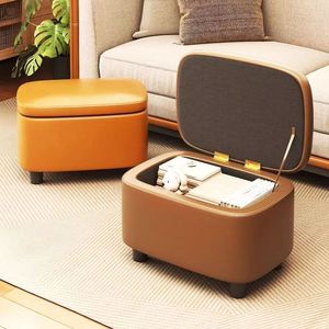 Otomana moderna con tapa para sala de estar, uso doméstico, asiento tapizado suave con compartimento para libros y juguetes - Product Image 1
