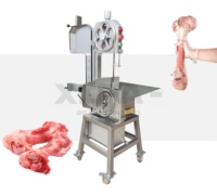 Scie à os professionnelle pour boucher, coupe-viande congelée robuste en acier inoxydable pour supermarché et boucherie