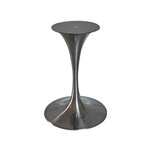 Patas de Mesa Modernas en Forma de Trompeta, de Acero Inoxidable Plateado, para Hoteles, Oficinas y Comedores - Product Image 4