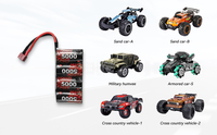 Batterie rechargeable NI-MH personnalisée de remplacement 4,8 V 7,2 V 5000 mAh Pack pour voitures RC Jouets Batteries 4S2P 2S pour pistolet à air comprimé M4 HPA